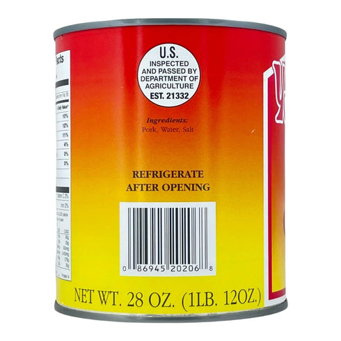 Yoders 28 oz Fully Cooked Canned Pork Chunks
