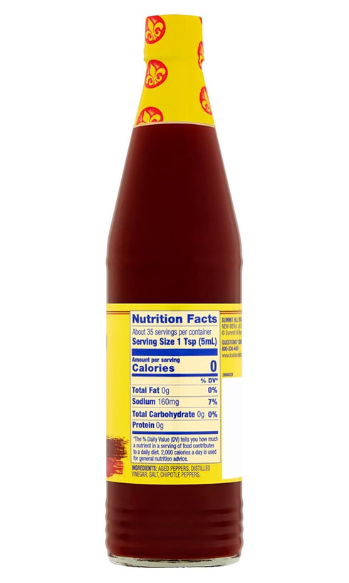 Louisiana Brand Hot Sauce, Smoked Chipotle Hot Sauce, 6 FL OZ Glass Bottle (Pack of 1)