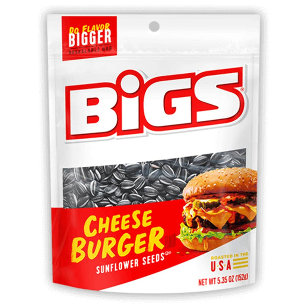 BIGS Sunflower Seeds, Cheeseburger Flavor, 5.35 oz.