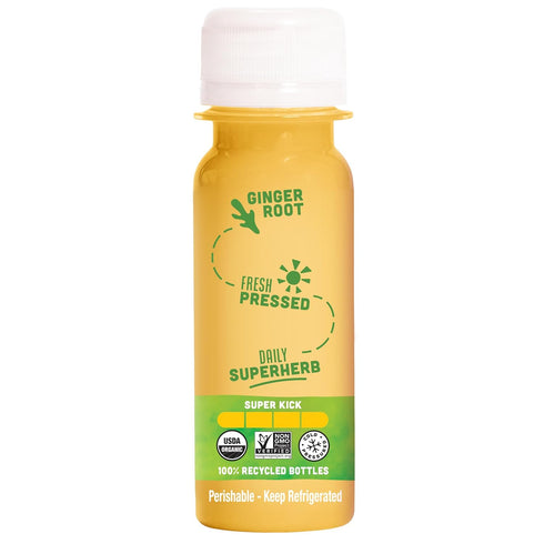 Immune Immunity 2 Oz (Pack 12) Vive Organic Support Ginger Shot, Cold-Pressed Ginger Root & Organic Juice, Gluten Free