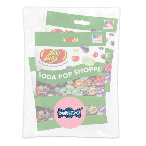 Pack 3 Sweetzo - Soda Pop Shoppe Jelly Beans, Root Beer, Cream Soda, Grape, Orange, Dr. Pepper Flavored Candies