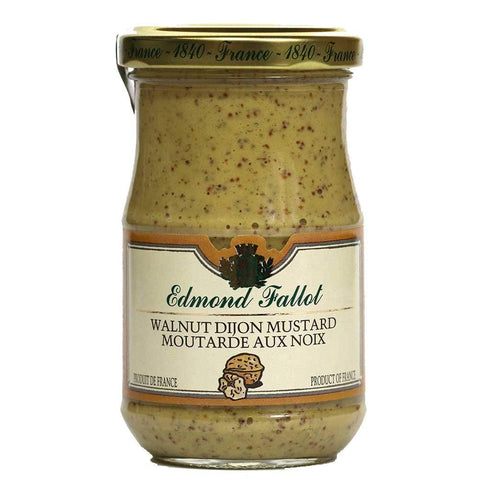 Edmond Fallot Fallot Walnut Mustard - Dijon Mustard with Nuts 7 oz Jar -