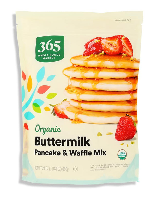 365 by Whole Foods Market Organic Buttermilk Pancake and Waffle Mix, 24 OZ