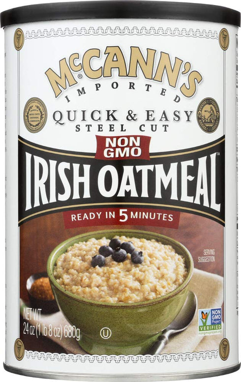 Mccann, Oatmeal Qck&Easy Steel Cnstr, 24 OZ (Pack of 6)