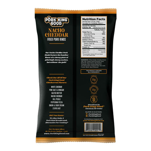6 Pack Pork King Good Pork Rinds Variety (Chicharrones) Keto Snacks