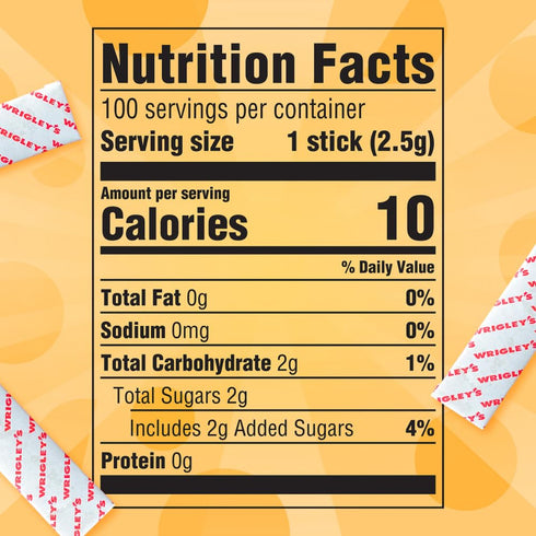 Juicy Fruit Gum Pack, 5 (Pack 40) JUICY FRUIT Original Bubble Gum Chewing Gum Bulk Stick