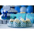 24 Pcs Sweet 16 Blue Glitter Birthday Cupcake Toppers for 16th Birthday Party Decorations
