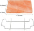 Set 12 8 1.5 Onlyfire Himalayan Salt Block Cooking Plate with Steel Tray x x for Cooking, Grilling, Cutting and Serving