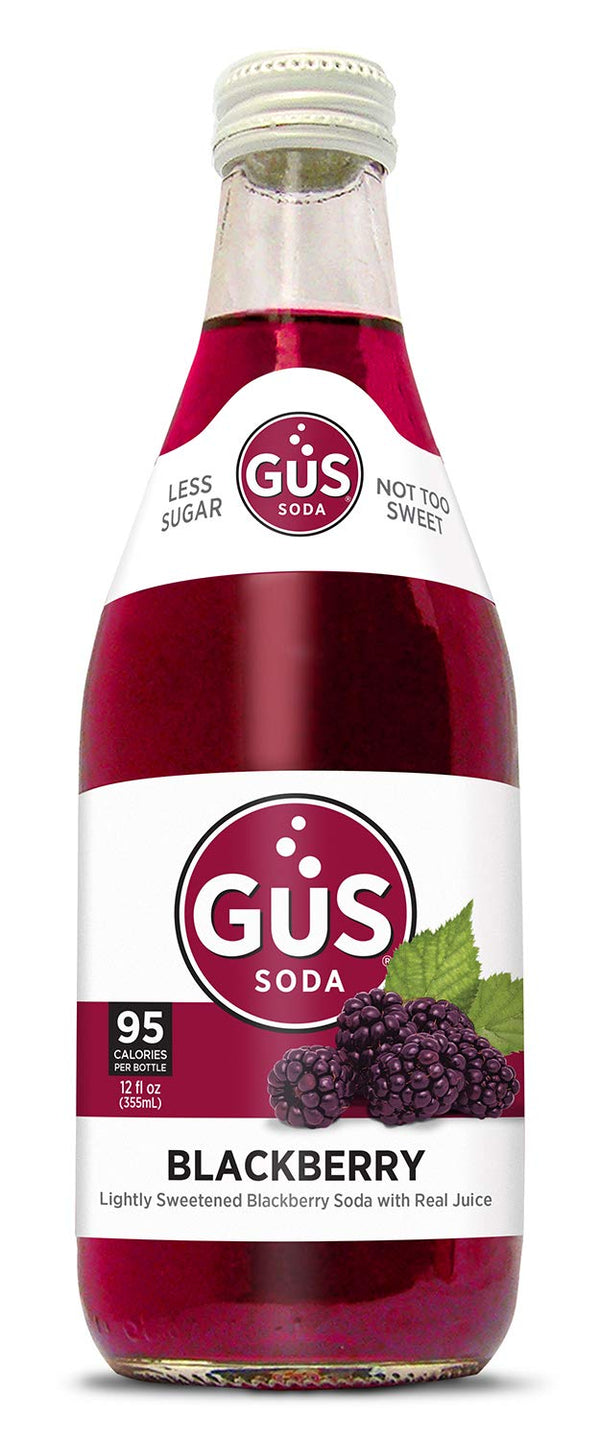 GuS Soda - Dry Blackberry - 12 oz (6 Glass Bottles)