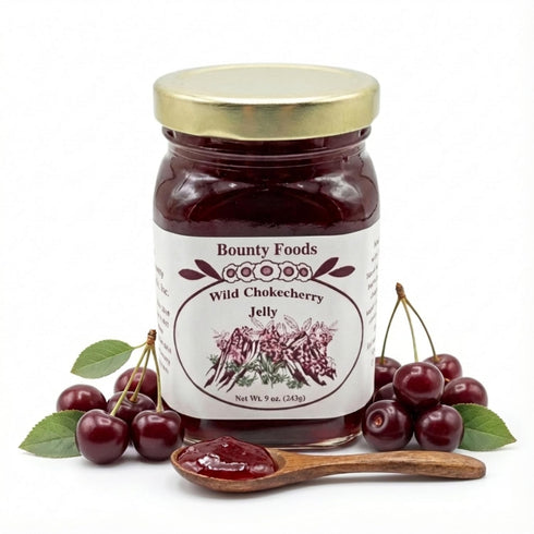 Bounty Foods Montana Chokecherry Jelly Dessert Breakfast - Essentials 9 oz Fruit Grown &