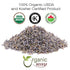 100% Albania (4 (Pack 1)) Organic Way Dried Lavender Flower Buds Whole (Lavandula) - European Wild-Harvest | USDA