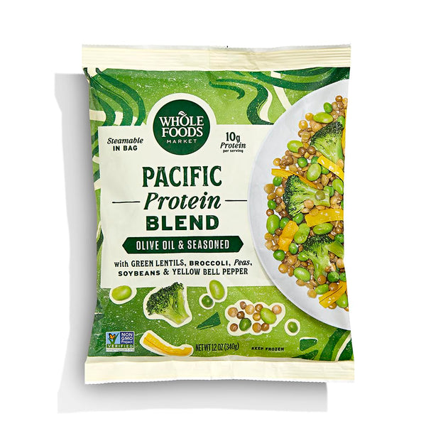 Whole Foods Market, Olive Oil & Seasoned Pacific Style Vegetable Protein Blend,