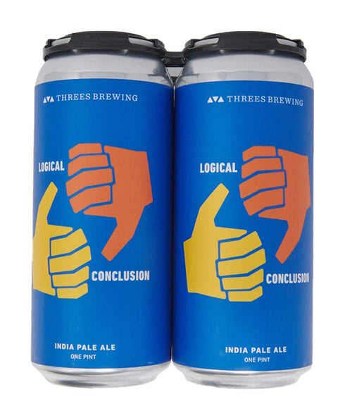 Threes Brewing Logical Conclusion IPA, 4-pk, 16 fl oz