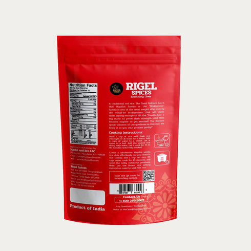 12+ (4 Lbs) Rigel Spices | Mappillai Samba Red Rice | MONTHS AGED | BRIDEGROOM RICE | GLUTEN FREE | Ancient Red Rice