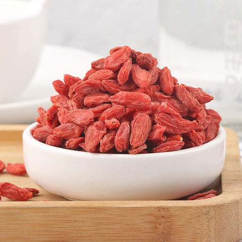 Generic Qi,500 Natural Organic Red Wolfberry Lycium Chinensis Matrimony Hong Gou Grams Bulk Herbs.