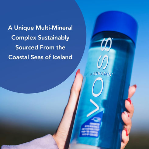 Pack 12 850ml 74 VOSS+ Aquamin Enhanced Water - of Bottles, Each - Purified Hydrating Water - Trace Minerals