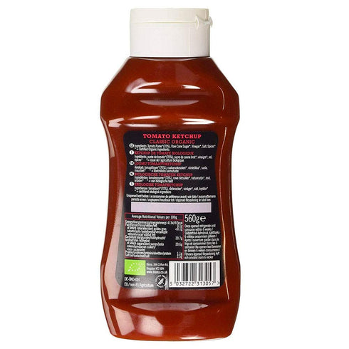 Biona 560g Organic - Classic Squeezy Tomato Ketchup