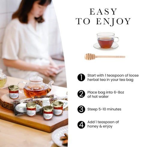 C & J Farms Set- 9 C&J Farms Texas Gourmet Artisan Seasonings A Gift of Tea and Honey Gift Piece Variety Sampler Box