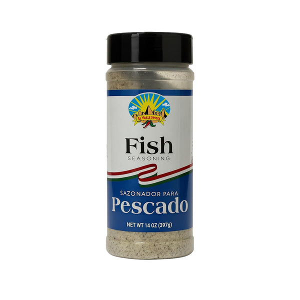 El Valle Spices Fish Seasoning 14 oz - Mexican Seafood Spice Blend for Fish, Shrimp