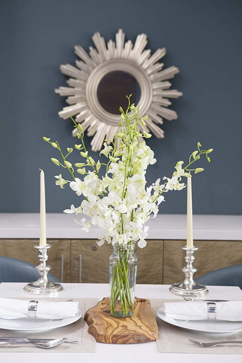 KaBloom Prime Delivery : Bouquet of White Orchid for Sympathy, Wedding, Anniversary, Birthday, Congratulations, Get