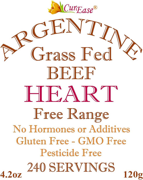 CurEase 4.2 oz Beef Heart Powder from Argentine Bovine (Beef) Bag