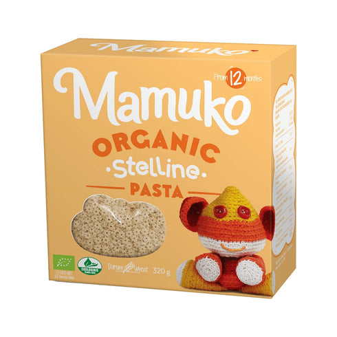 MAMUKO 4-Pack 12+ 12 Organic The Beginning Pasta Variety Mix (Ditalini, Stelline, Risone, Capellini) Quick-Cook Pasta