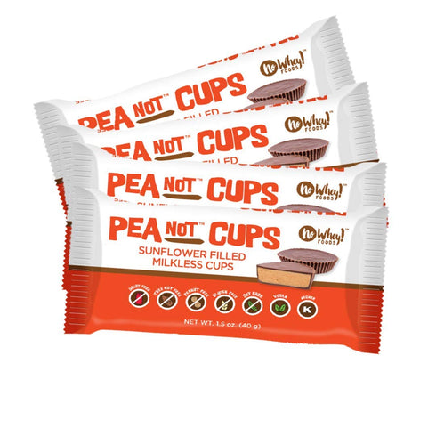 Vegan, Gluten Free, Nut Free |Large Chocolate PeaNot Butter Cups (4 Pack)