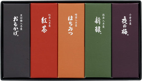 TSTADVANCE Toraya Yokan Japanese Sweets Azuki Bean Jelly 5 Piece For Gifts And