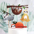 Toyvian Sloth Cake Topper Set, Creative Cute Decor for Birthday Party, 4pcs