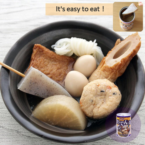 Visit the Store (1can) Canned Oden with "Ganmo" fried tofu and Daikon, Japanese traditional pot-au-feu, Contains plenty