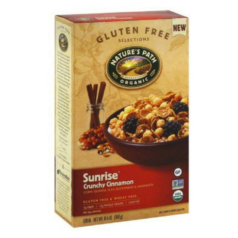 Nature's Path Organic Gluten Free Selections Sunrise Crunchy Cinnamon Cereal 10.6 Oz