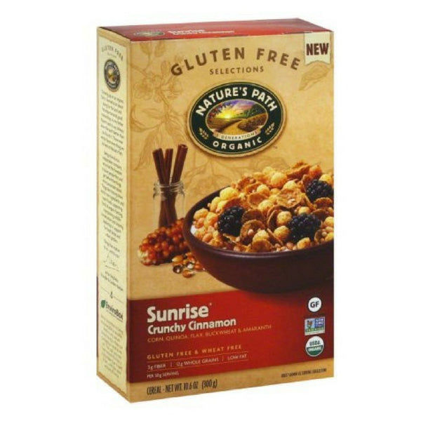 Nature's Path Organic Gluten Free Selections Sunrise Crunchy Cinnamon Cereal 10.6 Oz
