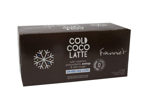 AmishTastes 12 Oz. (12 24)) Frannies Sparkling Cold Coco Latte, Protected With High-Density Foam, Ounce (Case