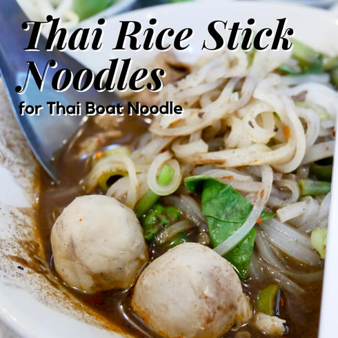 400 Thai Chantaboon Rice Stick Noodles grams Chanthaburi, Sen Chan to cook Pad Thai, Pad Mee Thai Tom Yum, Boat Noodle