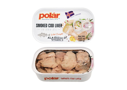 MW Polar Smoked Cod Liver in Oil 4.27 oz Wild-Caught, Rich in