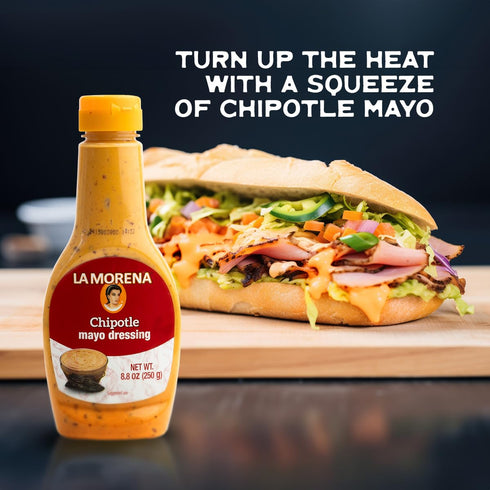 8.8oz (1 (Pack 2) La Morena Chipotle Mayo Dressing, Perfect for Salads, Sandwiches, Tacos and More, unit)