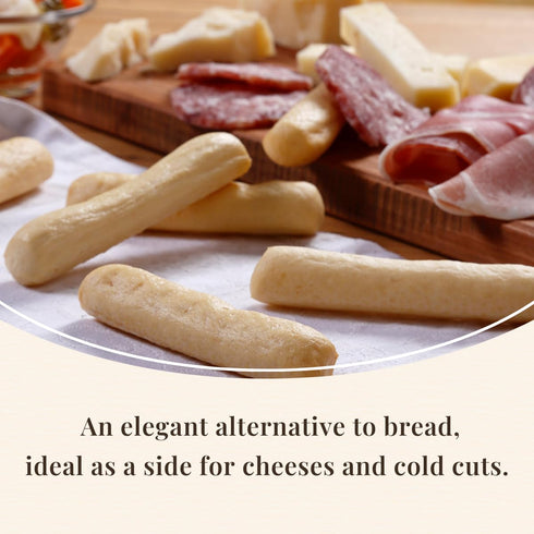 0.49 oz, Pack 25 I Macoritti MAXI Breadsticks | Dip & Bread Sticks Snacks - Authentic Italian bread Snack, Grab-and-Go