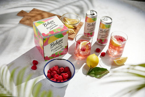 BELVOIR FRUIT FARMS 330ml (Pack 8) Belvoir Farm - Delicious & light Raspberry Lemonade