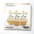 24pcs Gold Love Cupcake Topper - Valentine's Day Decoration for Birthday and Wedding Party