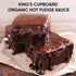 7.2 oz Pack 4 King's Cupboard Organic Hot Fudge Sauce - The Perfect Hot Chocolate Sauce for Topping Ice Cream
