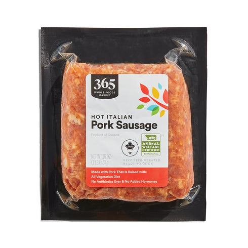 365 by Whole Foods Market 365 Hot Italian Pork Sausage, 16 OZ
