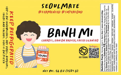 Seoulmate 3.5 lb, Banh Mi Pickle Sweet & Tangy Pickled Carrots and Daikon Radish, Authentic Vietnamese-Style Pickles