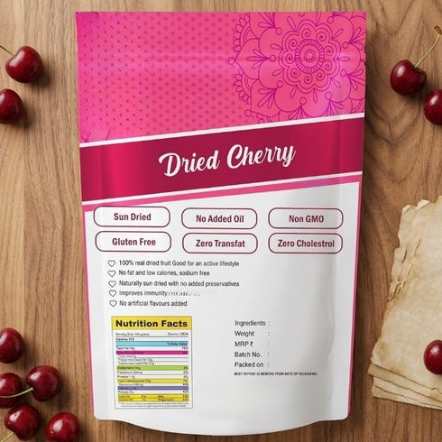 Generic -200 Dried Cherry Jumbo Grams,Vitamin-Rich, Tangy & Healthy Snack | Preservative-Free