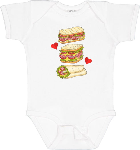 inktastic Sandwich Lover Deli Food Baby Bodysuit