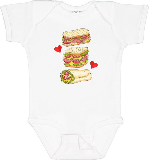 inktastic Sandwich Lover Deli Food Baby Bodysuit