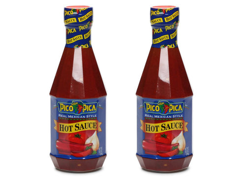Pico Pica Mexican Hot Sauce 15.5 oz (2 Pack) - HOT