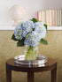6 KaBloom - Beauty Blue Hydrangeas with vase - Fresh Flowers for Birthday, Valentine's & Mother's Day