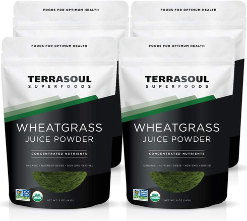 Terrasoul Superfoods Organic Wheat Grass Juice Powder, 20 Ounces - USA Grown