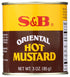 S&B 3 oz (Pack 3) Oriental Hot Mustard