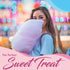Under the Sun Products Package Grape)-8.5oz 50 Cotton Candy Floss Sugar of ct-(Pink Vanilla, Blue Raspberry & Each